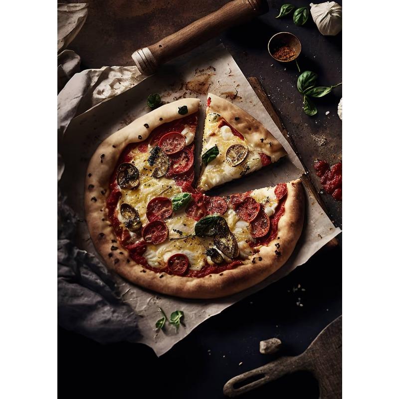 Healing Temptation Delicious Pizza Art Food Poster Canvas Prints Wall Painting Restaurant Kitchen Living Room Home Decoration