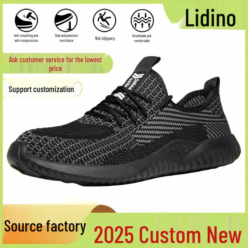 Scarpe antinfortunistiche traspiranti anti-schiacciamento e anti-perforazione: Rete unisex resistente agli odori con suole morbide, resistenti all'usura e antiscivolo