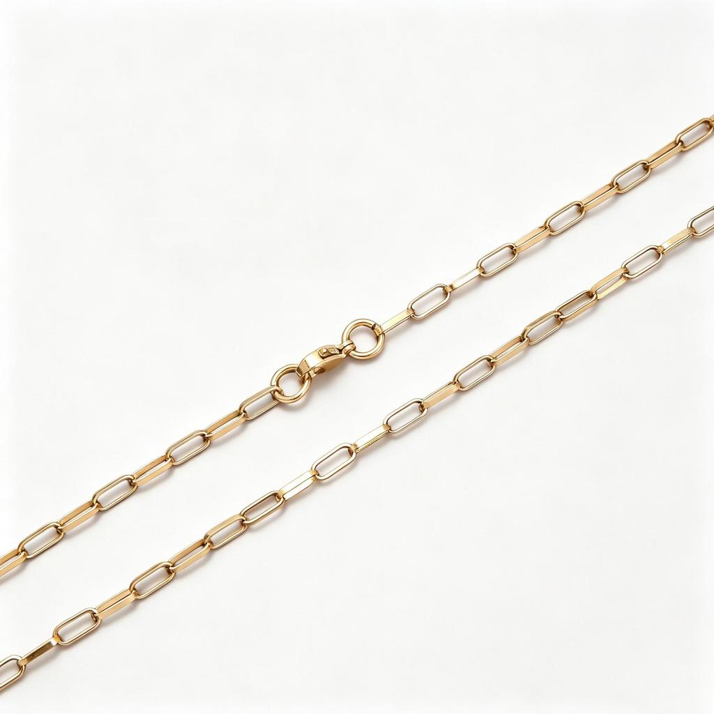 Stainless Steel Rectangular Wire Cross Chain Necklace – European & American Fashion, Light Luxury.