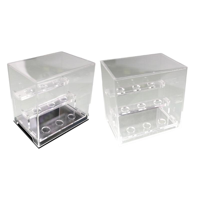 Acrylic Crystal Display Box For Gemstones And Mineral Collection High Transparency Dustproof Designs Storage Box