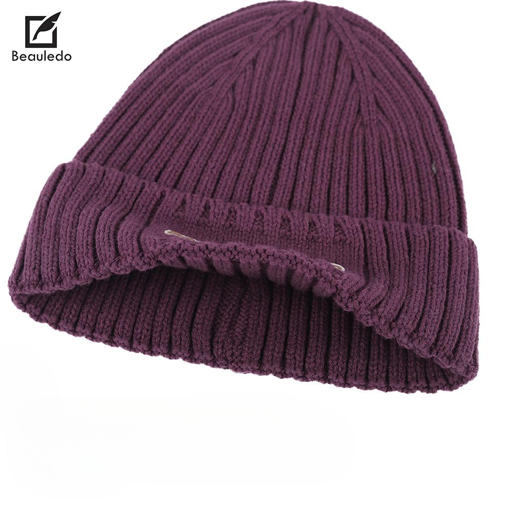 New American Autumn and Winter Knitted Wool Hat Warm and Versatile Face Showing Small Cold Hat Men and Women Fashion Bag Head Hat Trendy