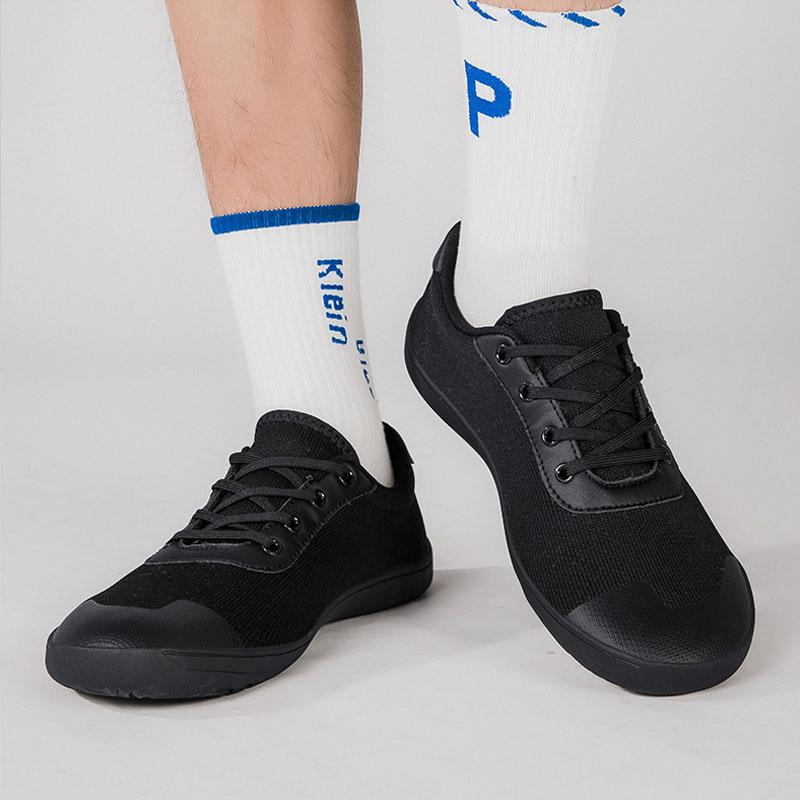 Size 47 Walk Men's Sneakers Knitted Fabric Flat Sports Shoes Jogging Casual Shoes Male Non-slip Cycling Fitness Skateboard Shoes