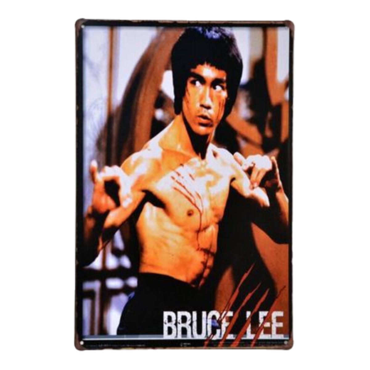 

Брюс Ли Жестяная картинка Барная стена Гостиная Коридор Украшение Сувенир