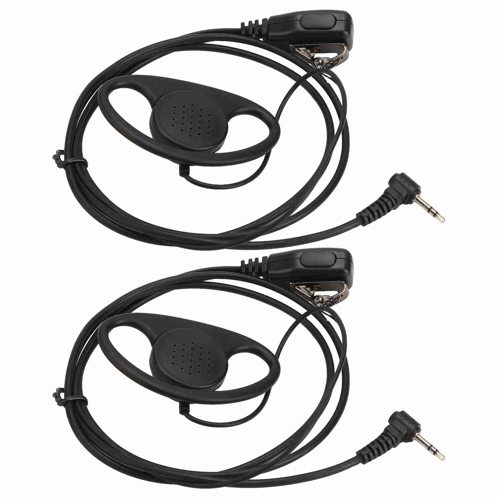 

Наушник для рации с гальваническим покрытием, 1-контактный разъем 2,5 мм, двухсторонняя радиогарнитура для рации Motorola