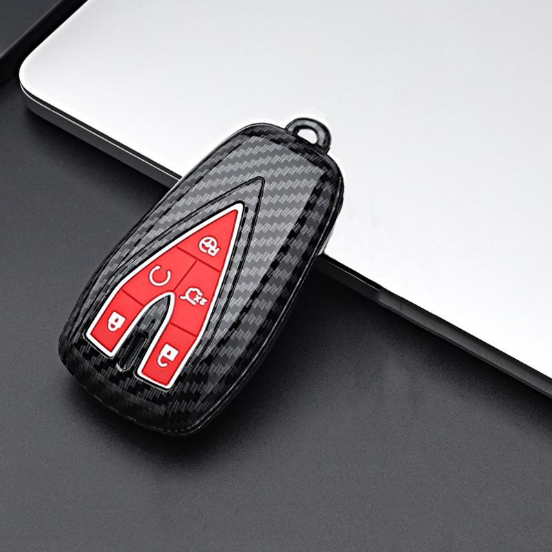 Carbon Fiber ABS Car Key Case Cover Shell for Changan UNIT UNIK CS35PLUS CS55 PLUS CS75 PLUS Oshan X7 X5 Car Accessories