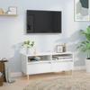 VidaXL TV Cabinet White 100x34.5x44.5 Cm Engineered Wood 831893