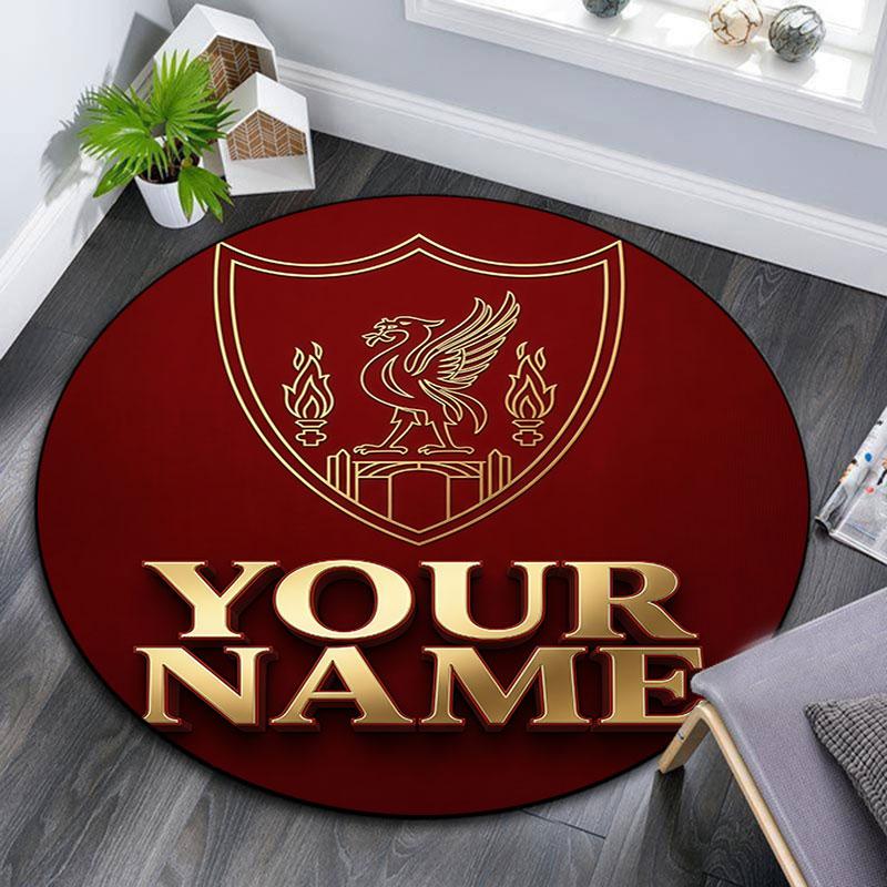 Custom Name,LFC Glory Era pattern round rug,Carpet Rug for Living Room Bedroom Playroom ,Non-slip Floor Mat,Holiday Gifts and Birthday Gifts.