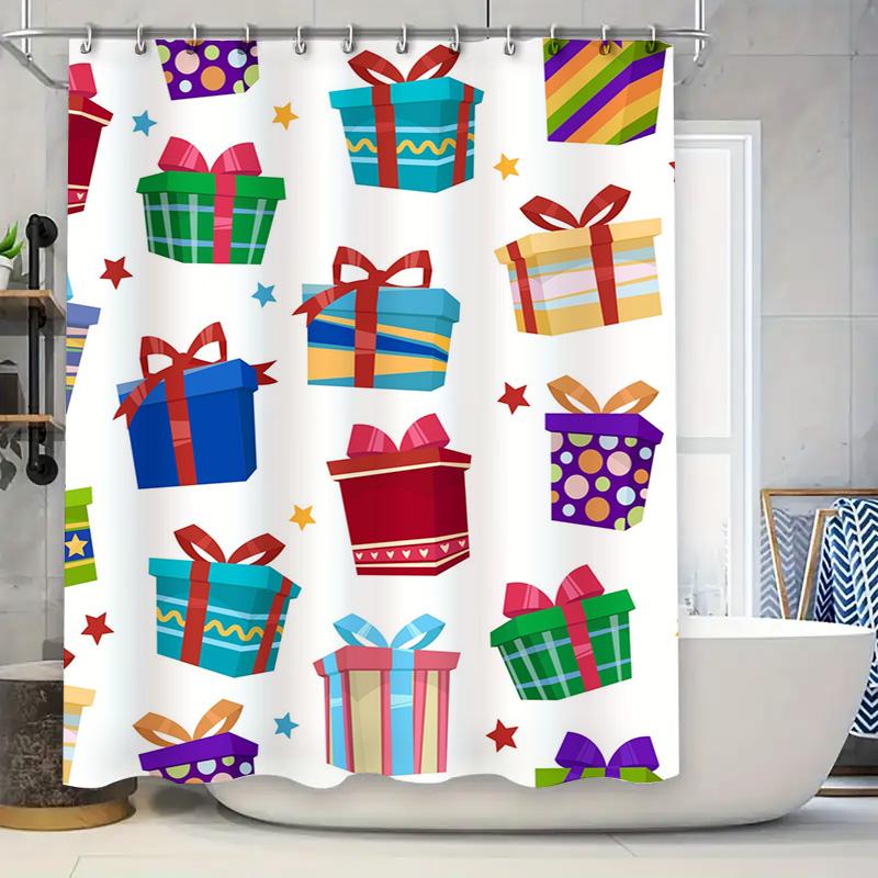 Tu Shower Curtain Abstract Pattern Modern Waterproof Fabric Bathroom Decor Set Vintage Floral Farmhouse Artistic Home Textile