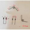 15pcs  Spring  Steel  Torsion Springs  0.4mm Wire  Tensioning Torsion Spring