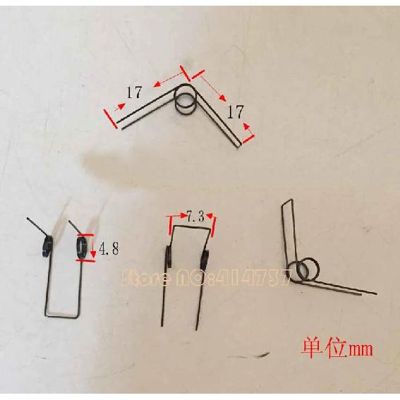 15pcs  Spring  steel  torsion springs  0.4mm wire  tensioning torsion spring 0.4mm