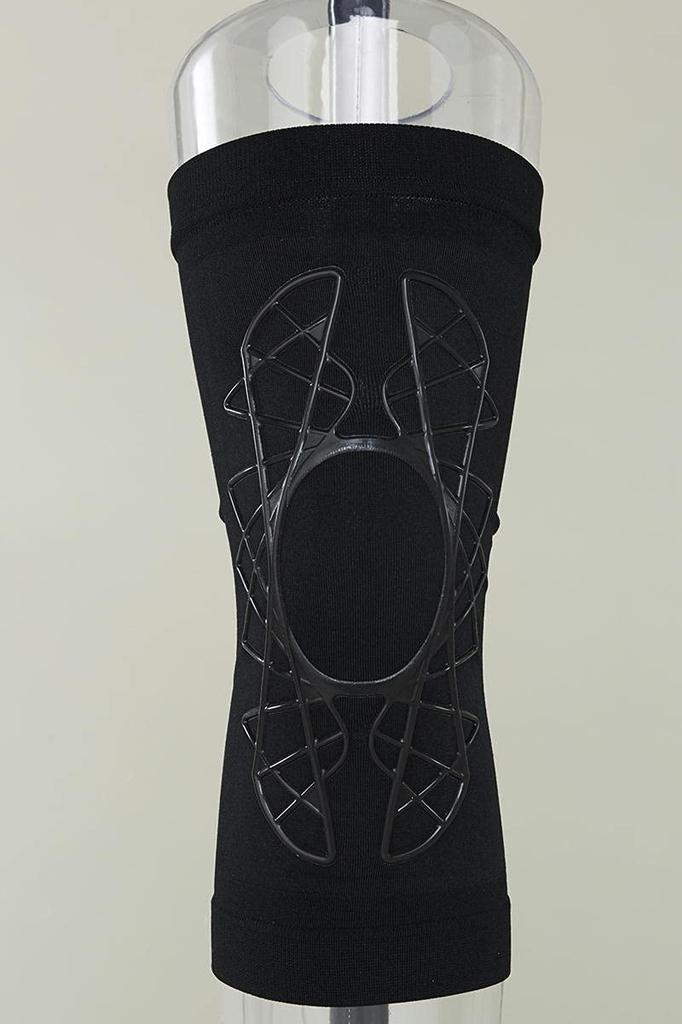 Set of 2 Toughsilon Artificial Muscle Knee Hold Ambidextrous 1 Pair Same-Color Supports, Type, (Black), (x 1)