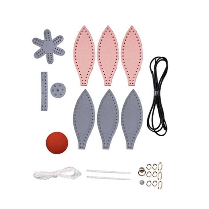 Creative Hot Air Balloon Car Accessory with Detachable Key Holders & Phone Charm DIY set for Vehicle Interior Decoration