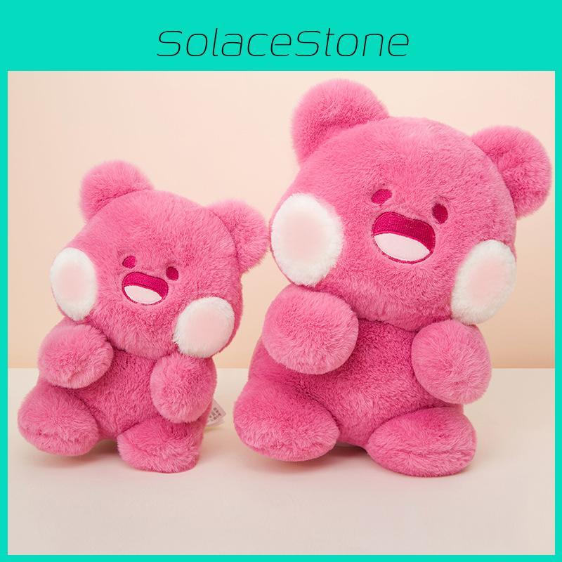 Dudu Bear Plush Toy Cartoon Doll Rose Red Sleeping Companion Girls Gift Birthday
