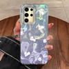 Case For Samsung Galaxy  A56 S24 S25 Plus Ultra A15 A25 A55 A35 A16 A26 A36 Phone Cover Gradient Color Cat Leopard Print Bumper