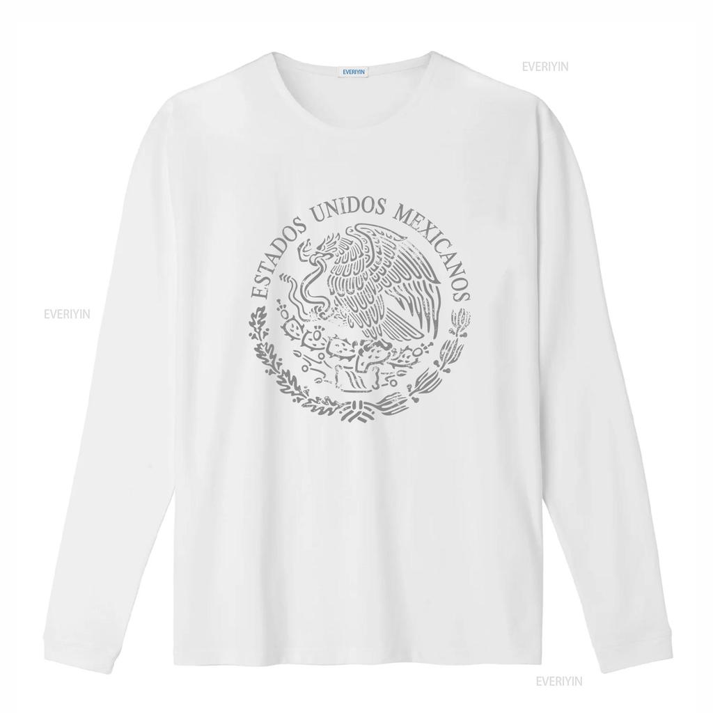 Mexico Coat of Arms T Shirt Playera Con Escudo Nacional De Vintage Washed Versatile Top For Everyday Wear Fashion Graphic