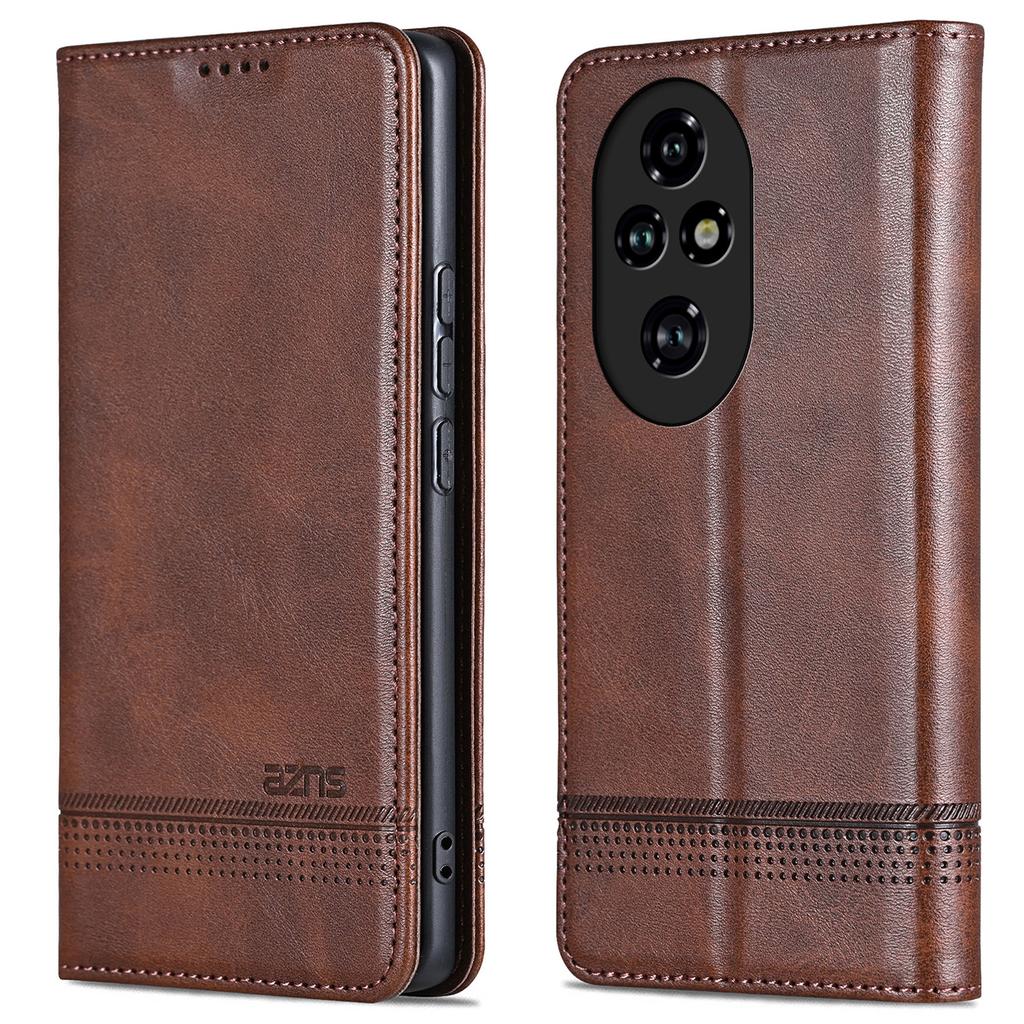 For Honor 200 5G Case Leather Phone Cover Magnetic Flip Closure