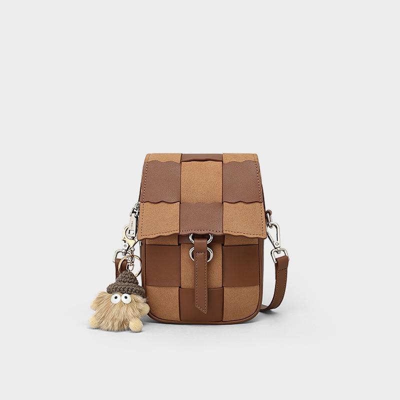 Mobile Phone Bag Women's Autumn and Winter New Messenger Bag Women's Bag Lightweight Small Satchel Fashion Small Bag Luggage