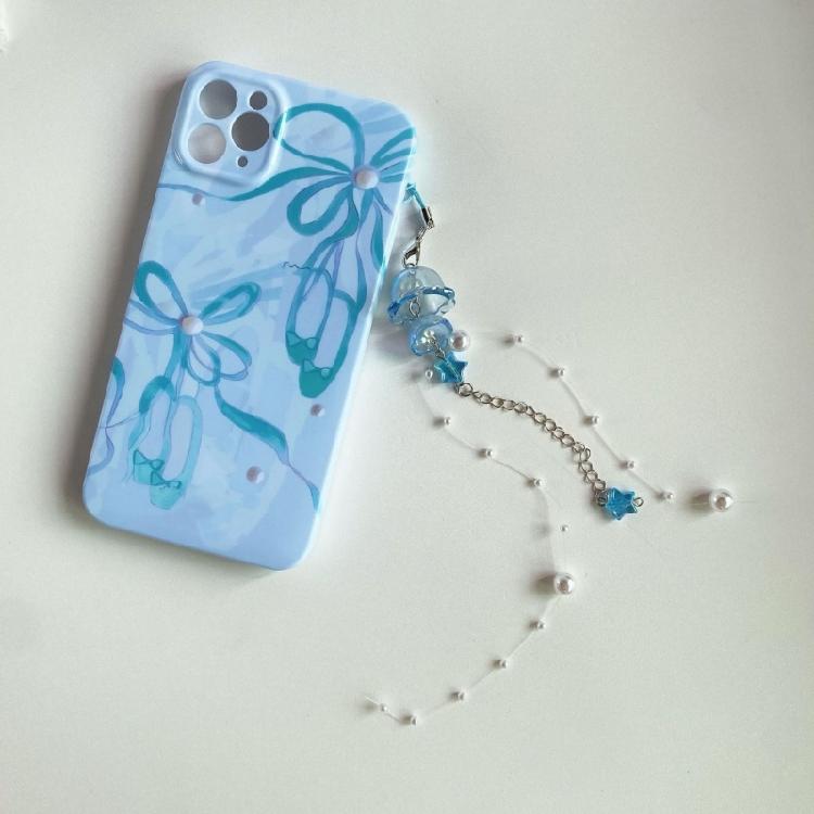 Sweet Jellyfish Star Pendant Phone Chain Keychain Y2k Phone Lanyard Backpack