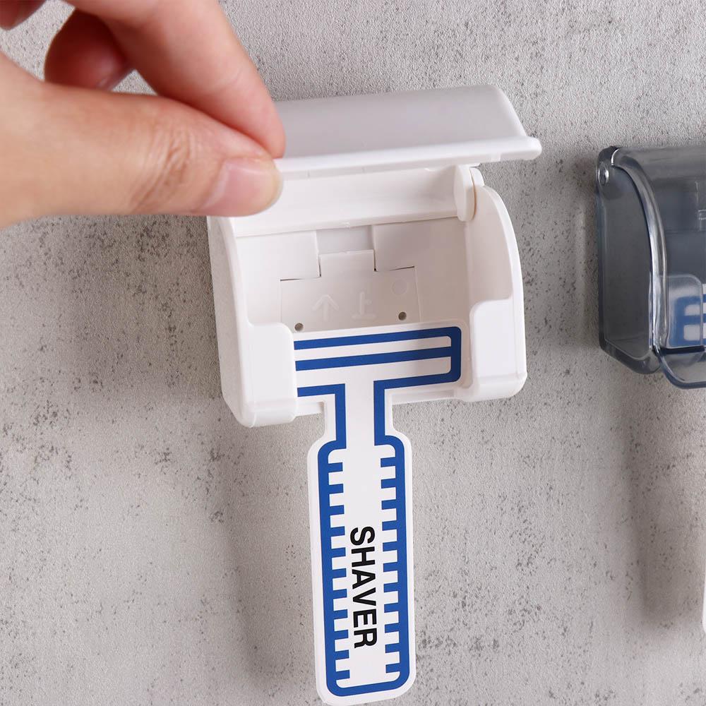 White Toothbrush Holder Free Punch Shaver Holder Brush Holder Men Razor Hanger  Toothbrush