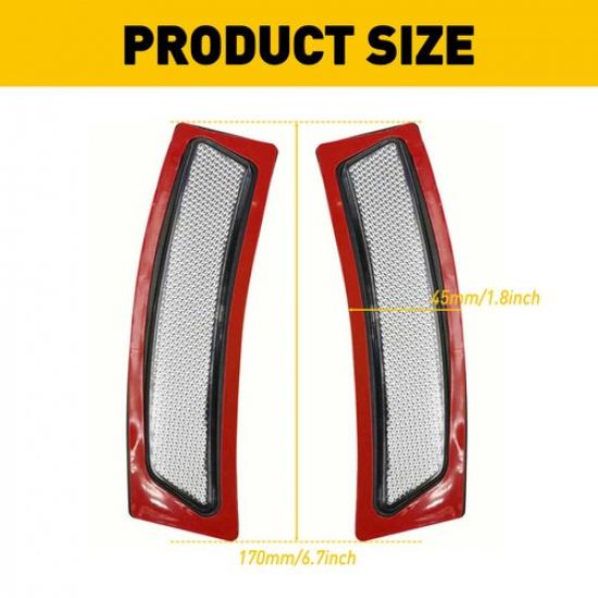 Fit For BMW 2012-2015 328I Clear Bumper Reflector Side Marker Front Left & Right