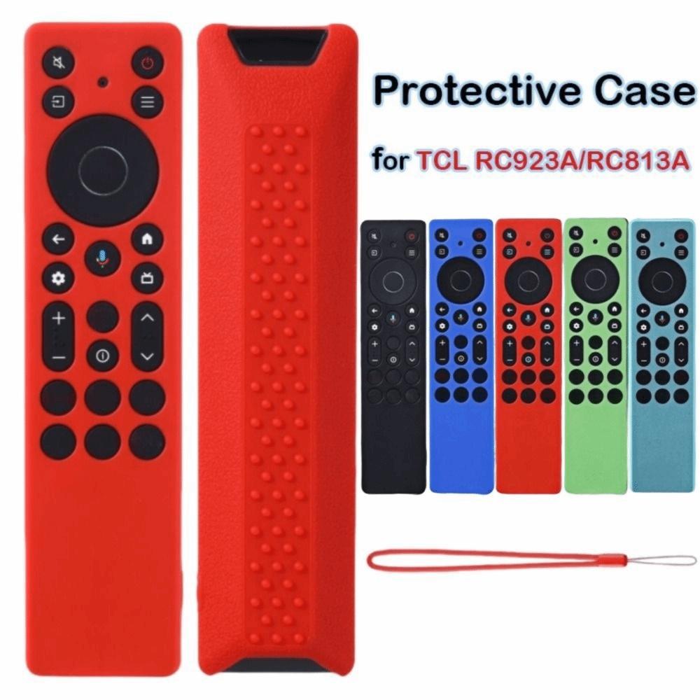 High Quality Silicone Protective Case with Lanyard Protector Soft Shell Shockproof Remote Control Sleeve for TCL RC923A/RC813A