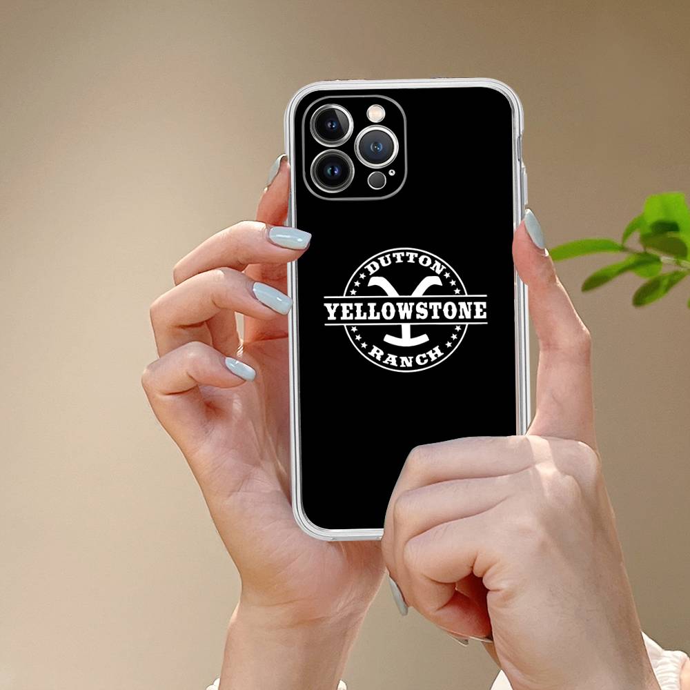 Y-Yellowstone Logo Fit For IPhone 16 15 Promax Phone Case IPhone 14 11 12 High End 13 Pro Silicone
