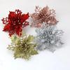 Artificial Christmas Tree Flower, Glitter Decorações, Natal Ornamentos, Presente De Ano Novo, 10pcs