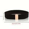 Damen Breiter Elastischer Gürtel mit Metallschnalle - Verstellbarer Einziehbarer Kleidergürtel, Geeignet für Hochzeiten, Partys, Plus Size Gürtel, Damenkleidergürtel