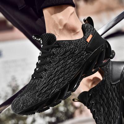 Große atmungsaktive Herrenschuhe Frühling und Sommer Mesh beliebte trendige Schuhe lässige Sportschuhe Herren Fischschuppen Klinge Laufschuhe