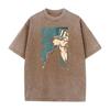 Anime BLEACH Urahara Kisuke Graphic T Shirt Men Women Short Sleeve Clothing Casual Cotton Tshirt Washed T-shirt Harajuku Tops