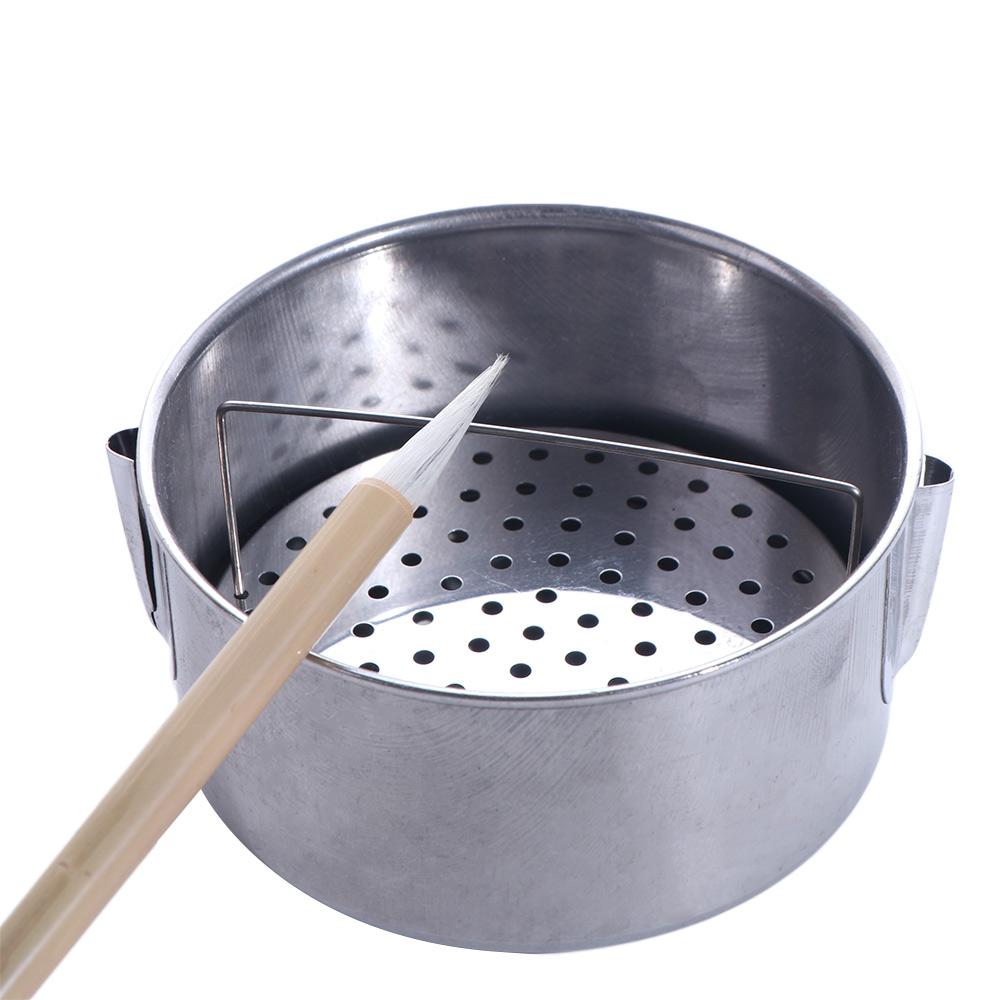 with Wash Tank Artist Brush Washer Stainless Steel Brush Wash Pot Paint Brush Holder School