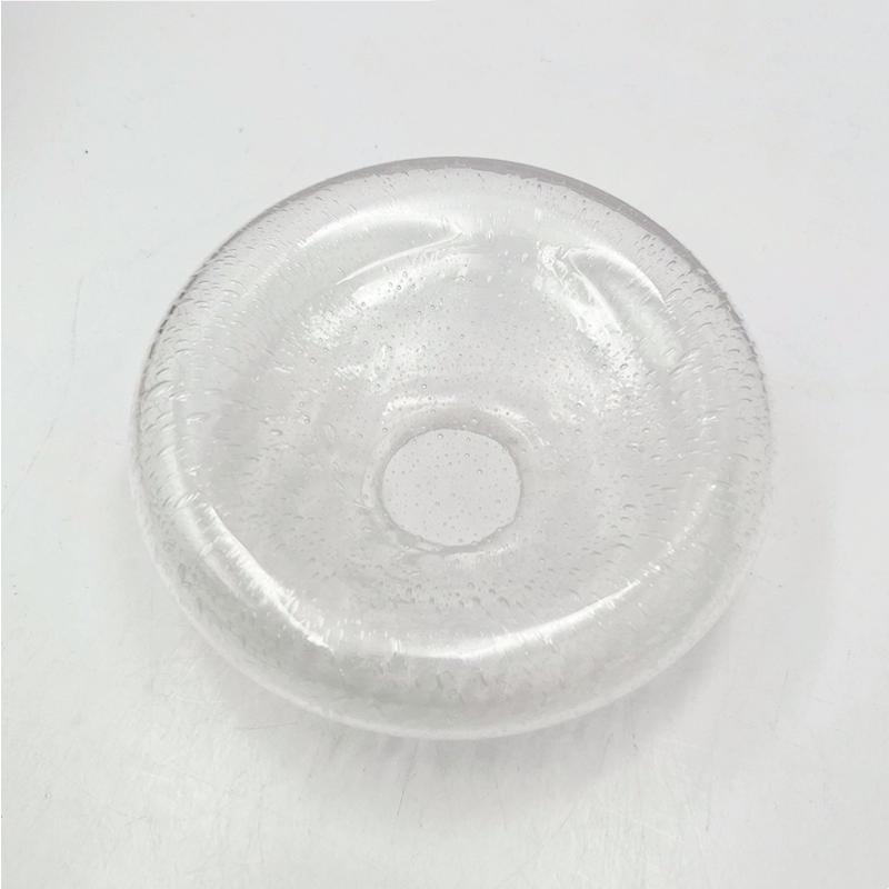 Doppelwandiges Blasen-Glasgeschirr, Dessertteller, Hochwertiges Restaurant Kaltgerichte, Japanische Küche Sashimi-Platten, Kunst Geschirr