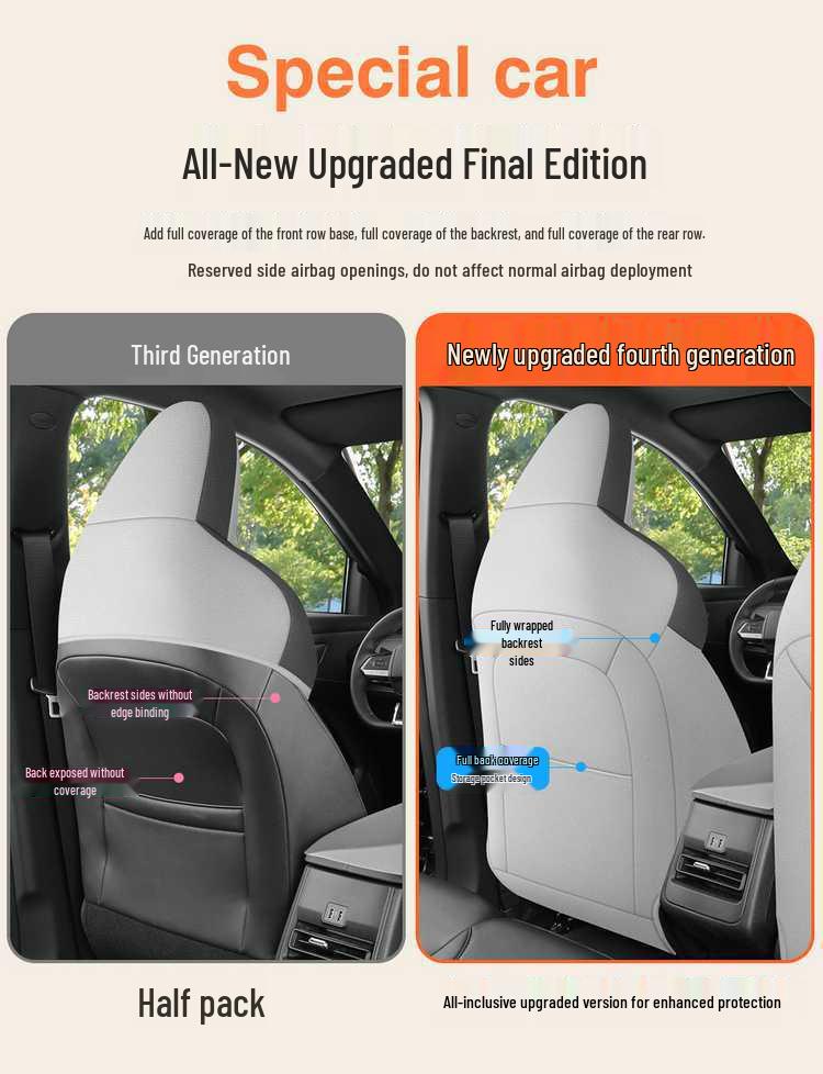All-Season Seat Covers for 2025 Changan Qiyuan Q05 - Full-Coverage Car Seat Cushions