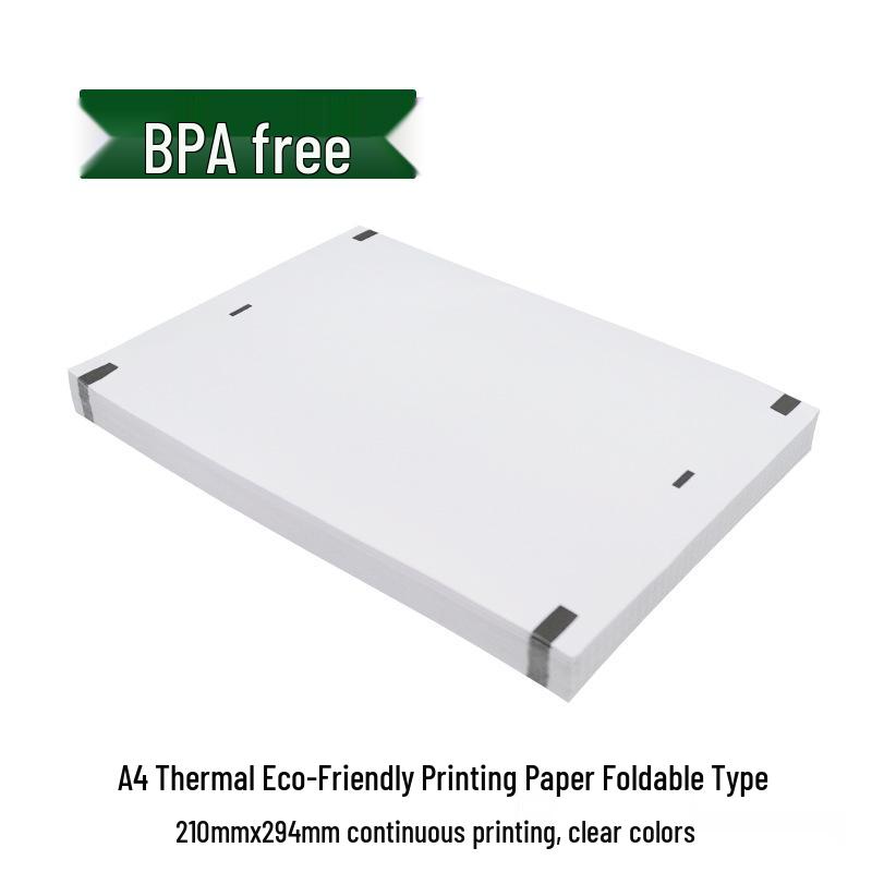 A4 Thermal Printing Paper Roll - Meow Meow Machine Test Sheets, Folded Type