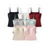 Women's Tank Top Camisole with Thickened Chest Pads, Enhances Bust, Cartoons, Slim Fit, Covers Underarm Fat, Inner and Outer Wear