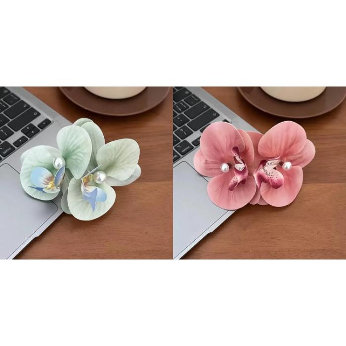 1/2PCS Pearl Orchid Hair Clip For Woman Artificial Flower Hairpins Cute Wedding Party Side Clip Barrettes Hair Accessories Gifts