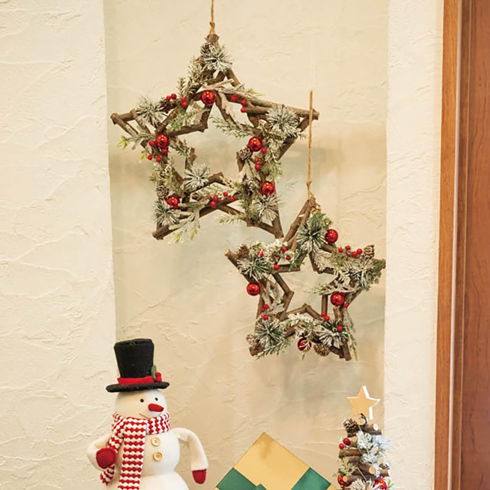 COROANĂ de Crăciun HEADS L x A x Mediu 1 Bucată X-NW1 Decorațiune, 16.5" 1.7" 16.5" Î, Stea,