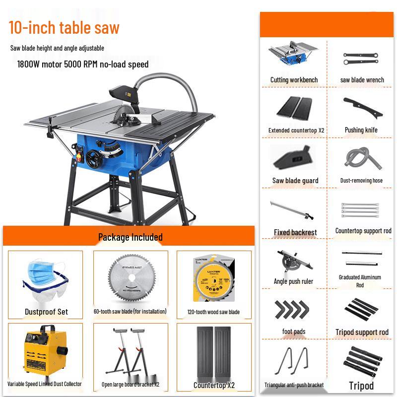Jiasuer Multi-functional Electric Table Saw CN plug (adapter included)