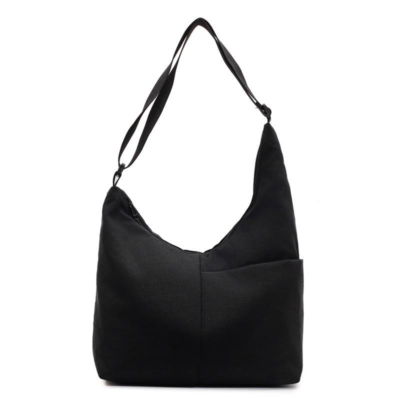 College Student Temperament Shoulder Messenger Bag Large Capacity Canvas Shoulder Bag Versatile Tote Bag Women's Bag