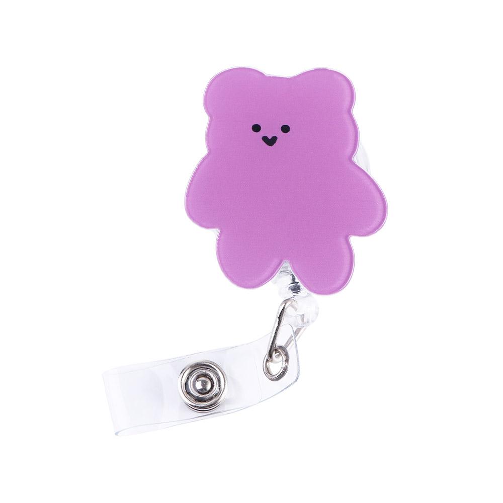 Nurse Doctor Acrylic Reel Clip Name Card Holder ID Card Clips Badge Holder Retractable Badge Reel