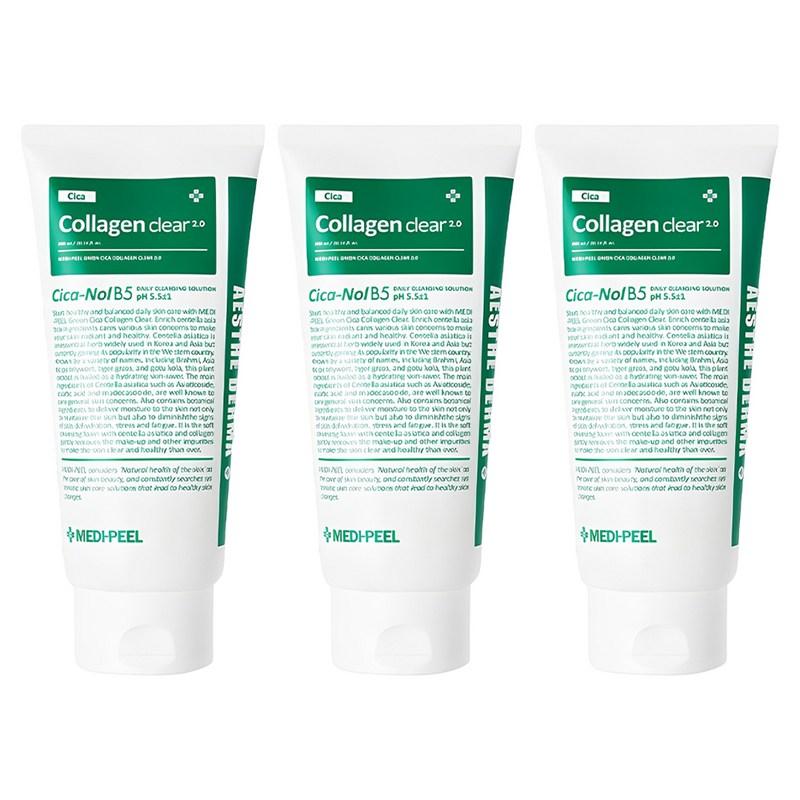 Medi Peel Green Cica Collagen Clear Gel Cleanser 2.0, 120ml, 3 pcs
