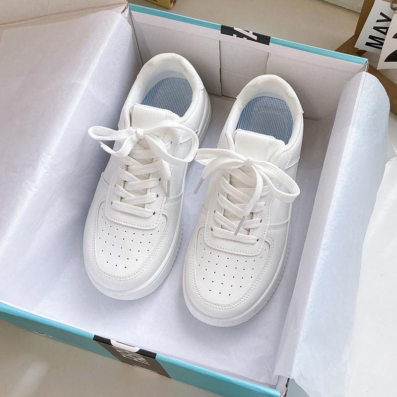 

Черные туфли женские новые универсальные студенческие с высокой подошвой водонепроницаемые черные женские туфли 55 белый