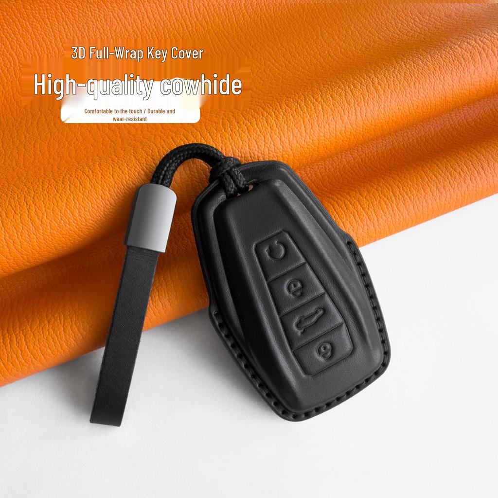 Geely Xingyue L 2026 Genuine Leather Key Cover for Haoyue L, Boyue L, Xingrui Models