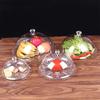 Transparent Food Display Tray PVC Cake Stand New Cake Dome Plate  for Dining Rooms