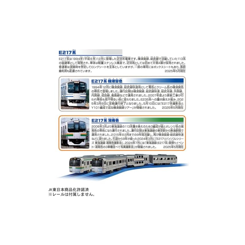 Takara Tomy Plarail Thank You! E217 Series Yokosuka & Shonan Color Double Set, Train, Toy, Ages 3 and Up