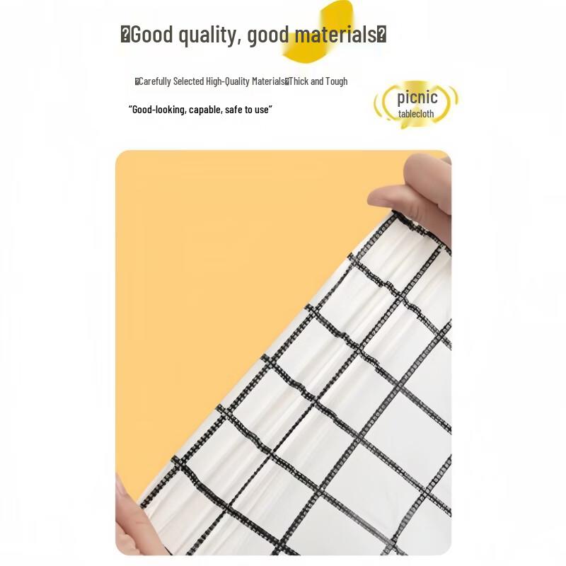 Waterproof Disposable Plaid Tablecloth for Outdoor Use