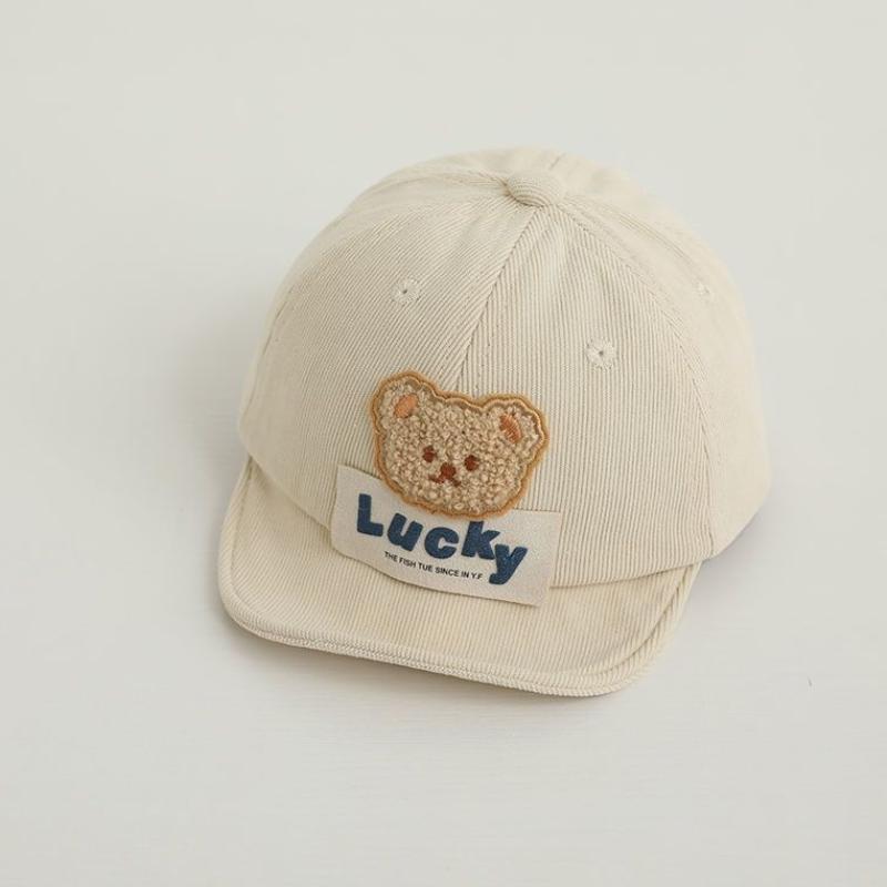 

Шляпа для маленьких девочек и мальчиков, милая хлопковая тонкая фуражка для новорожденных, повседневная кепка с медвежонком, повседневная дорожная уличная корейская шляпа от солнца для малышей, От 0 до 2 лет бежевый