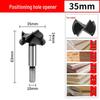 Wood Board Hinge Hole Opener with Limit for 40mm Cabinet Door, 35mm Positioning Drill Bit, and Plywood Planer