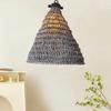 1PC Hand-woven Rustic Grey Bohemian Style Rope Lampshade Ornament Linen Rope Homestay 3 Sizes