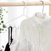 Storing 2 Colors Practical Multi-grid Design Multi-port Support Hangers Clothes Rack Clothes Rack